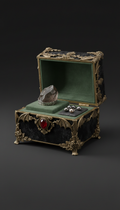 Gothic Velvet Jewelry Box