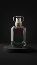 Faceted Glass Perfume Bottle