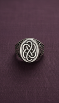 Ornate Silver Signet Ring