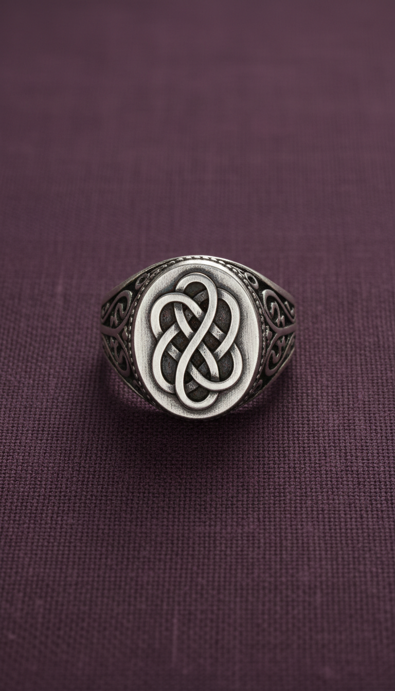 Ornate Silver Signet Ring